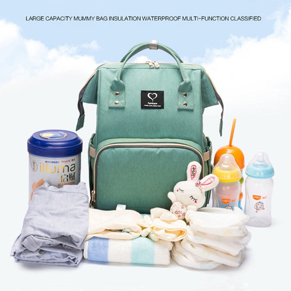 Diaper Backpack Large Capacity Waterproof  Baby Care