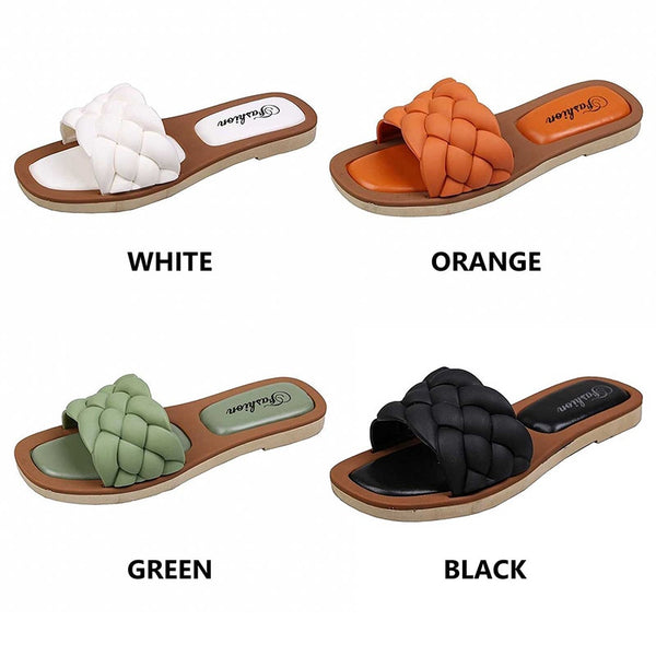 Open Toe Sandals Solid Color