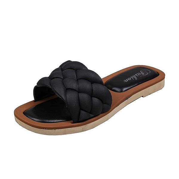 Open Toe Sandals Solid Color