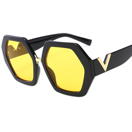 Luxury Square Retro Sunglasses.